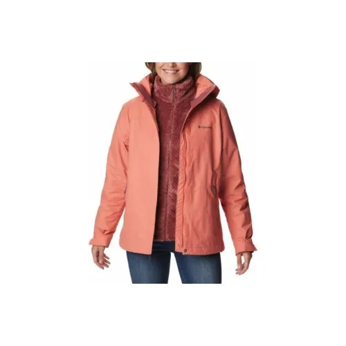 Columbia Windbreaker Jackets Women's Coral