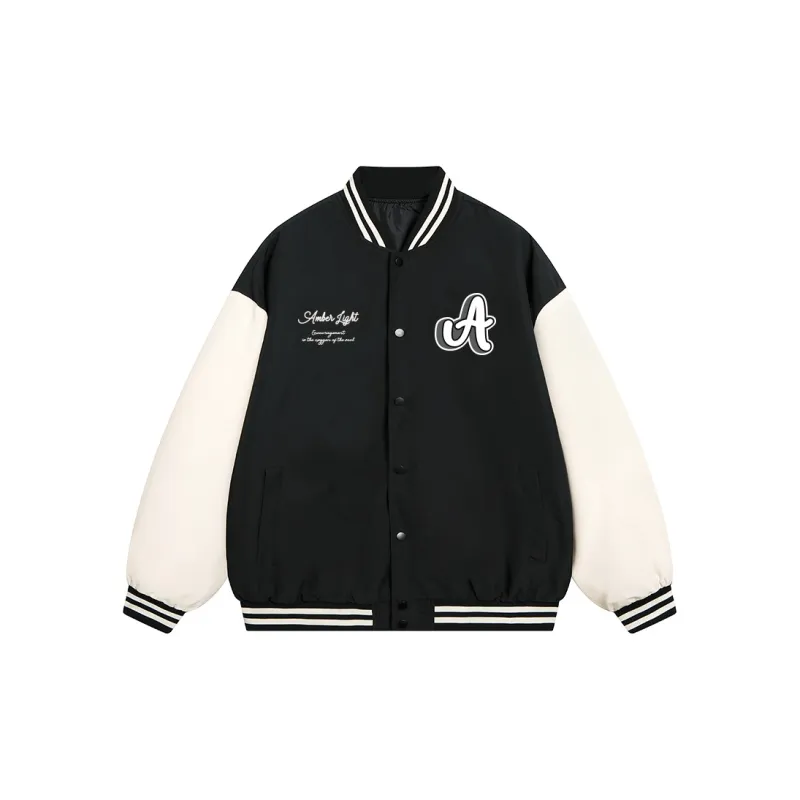 AMBER LIGHT Baseball Jacket Unisex Khaki-5