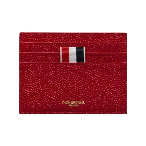 THOM BROWNE· Calfskin Card Holder Regular Men's Red