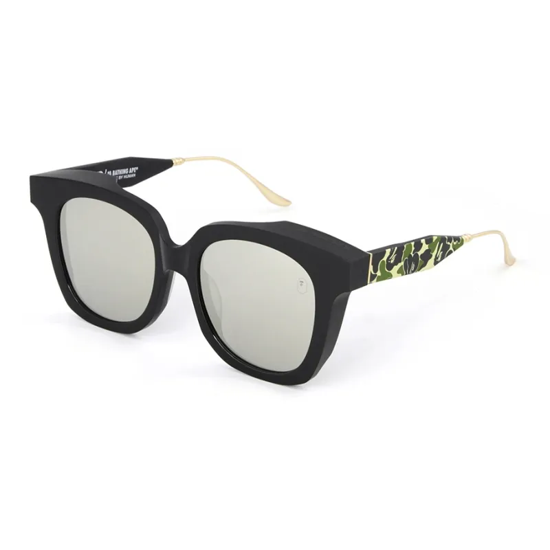 A BATHING APE Stainless Steel Acetate Oval Sunglasses Unisex-0