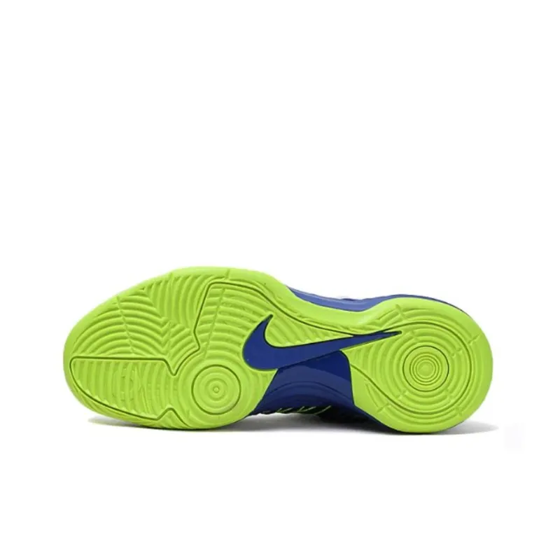 Nike Hyperdunk Cushioning, Wear Resistant Low Top Running Shoes Men's Blue Green-5