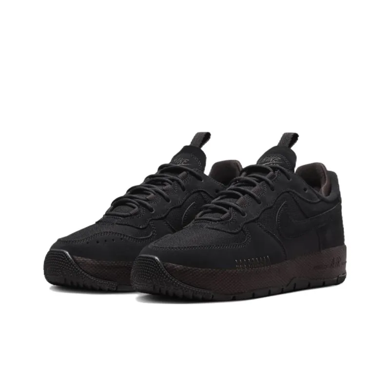 Nike Air Force 1 Wild Low Black Velvet Brown Women's-2