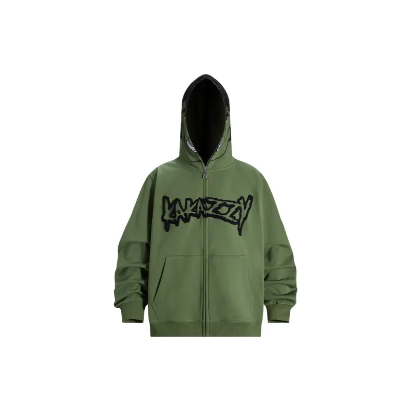 KAKAZZY Sweatshirts Unisex Green-1