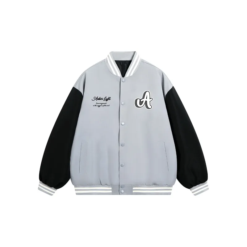 AMBER LIGHT Baseball Jacket Unisex Khaki-9