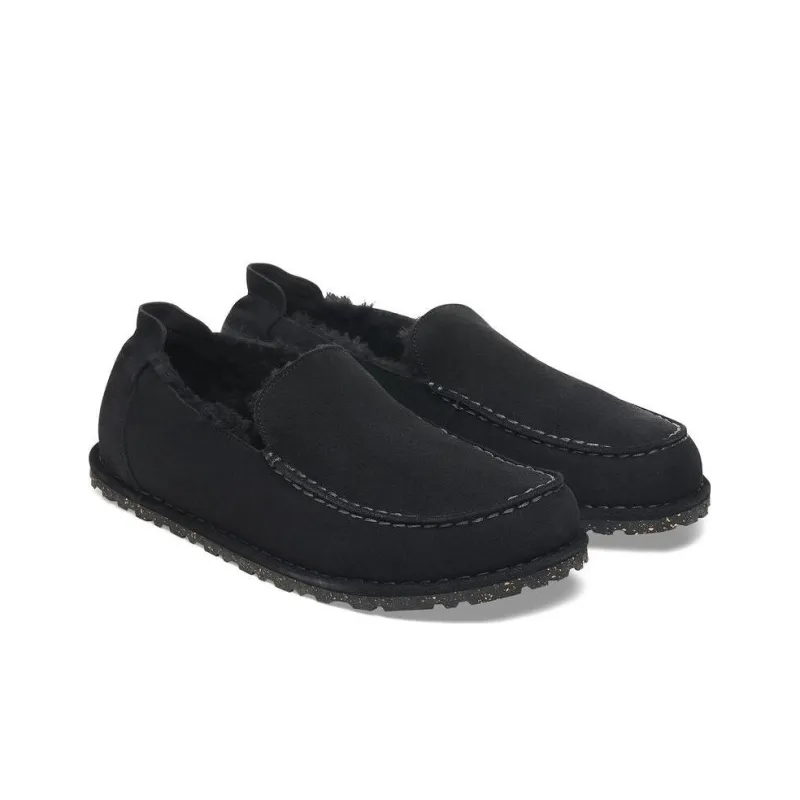 Birkenstock Casual Leather Shoes Unisex Black Regular-2