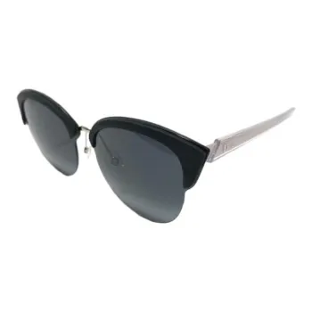 DIOR Metal Browline Sunglasses Unisex Black