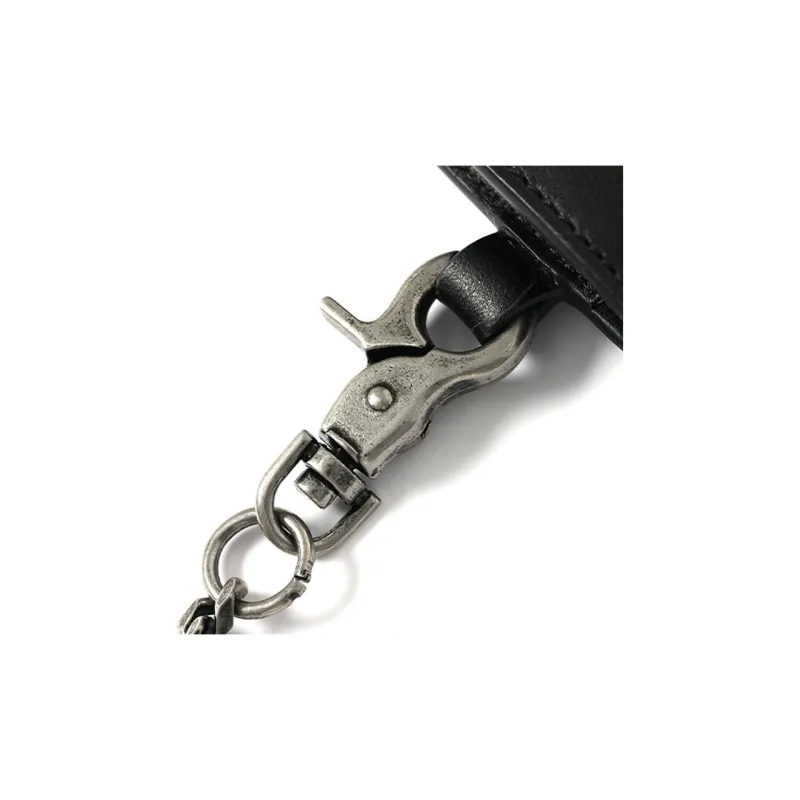 OFF-WHITE Cow Leather Coin Purse Regular Unisex Black-3