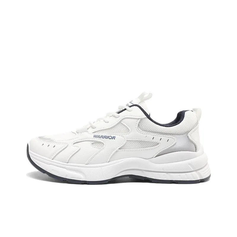 Warrior Wear Resistant Slip Resistant Low Top Chunky Sneakers Men's White-0