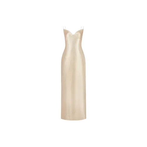 LOBBSTER Slip Dresses Women's Gold