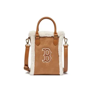 MLB Suede Crossbody Bag Handbag Regular Women's Camel