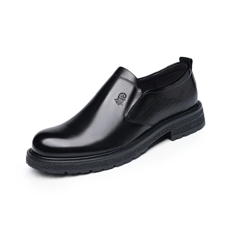 LAORENTOU Men's Casual Shoes Men Low Top Black/Brown-1