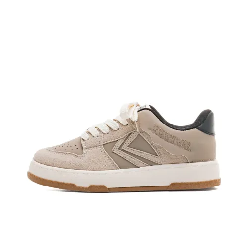 Feiyue Skateboard Shoes Women's Low-Top Khaki