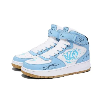 HLA JEANS Wear Resistant Breathable Slip Resistant High Top Skateboard Shoes Unisex