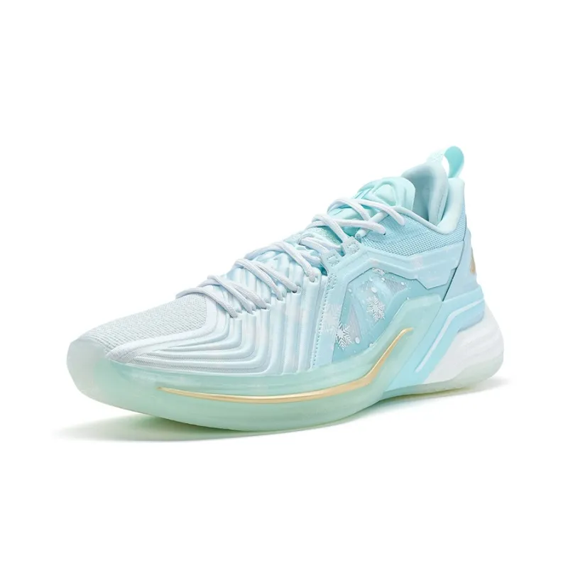 XTEP Jeremy Lin Three Generations Basketball Shoes Men Low Top Foam Blue 2/New White-1