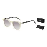 Light Green Frame with Black Stem and Gray Lens