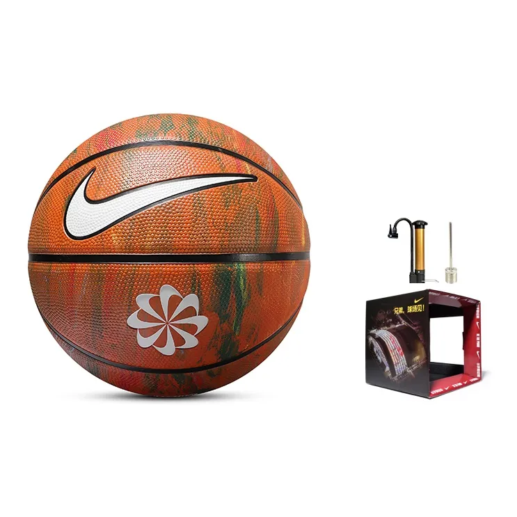 Nike Rubber Basketball Brown Graffiti Size 7 Training Unisex-7