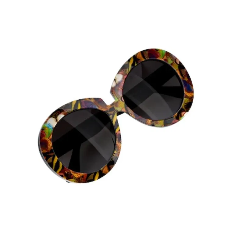 Valentino Plastic Irregular Shape Sunglasses Unisex Multicolor-0