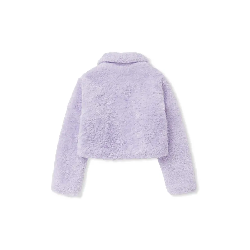Nerdy Velvet Jackets Women's Light Purple-1