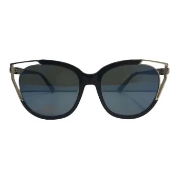 MCM Plastic Irregular Shape Sunglasses Unisex Black