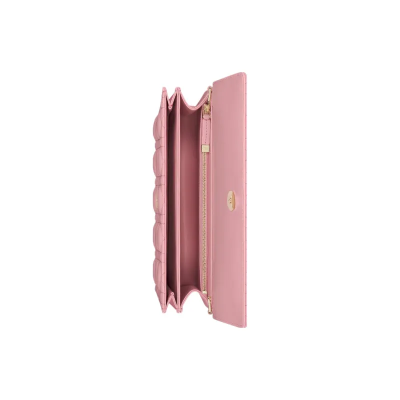 DIOR Wicker Pattern Sheepskin Shoulder Bag Crossbody Bag Handbag Regular Women's Pink-2