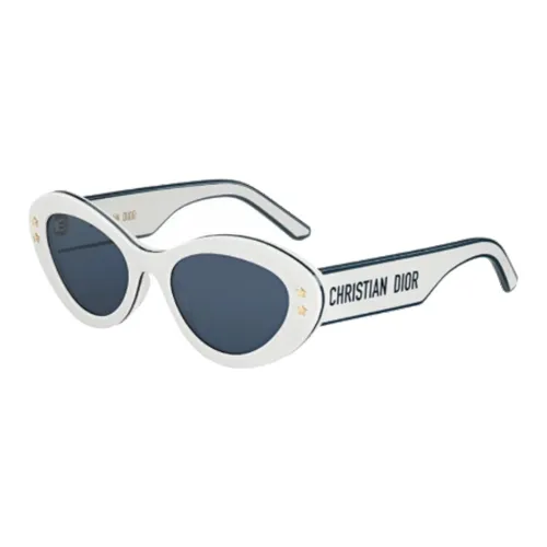 DIOR Acetate Cat Eye Sunglasses Unisex White