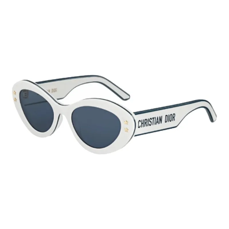 DIOR Acetate Cat Eye Sunglasses Unisex White-0