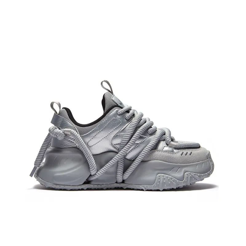 JIYE Height Increasing Wear-Resistant Breathable Low-Top Chunky Sneakers Unisex-14