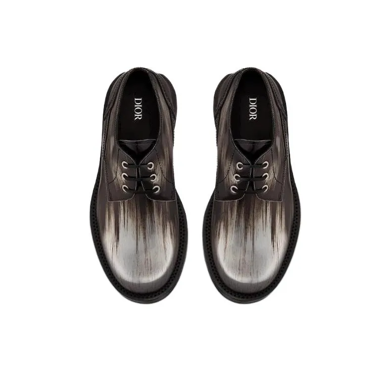 DIOR Carlo Derby Shoes Men's Silver-4