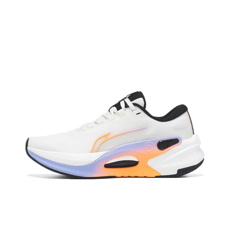 LiNing Furious Rider 7.0 V2 Cushioning Breathable Low Top Sprint Running Shoes Women's Ivory-0