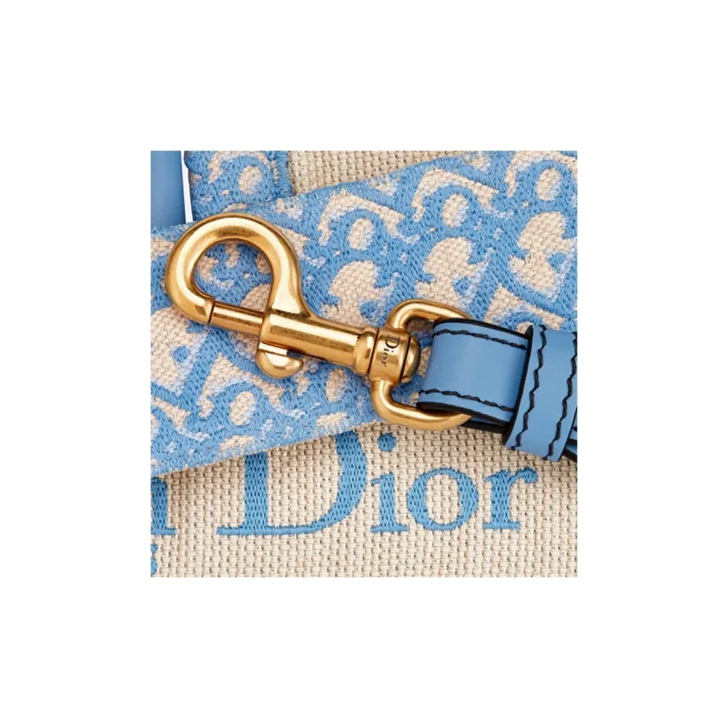 DIOR Cow Leather Bag Straps Women's Cornflower Blue-2