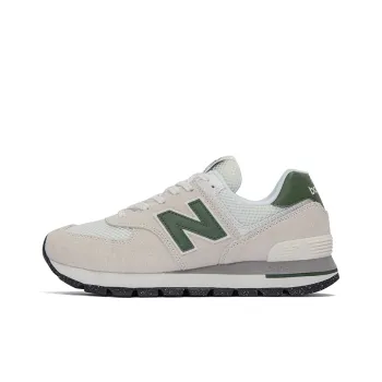 New Balance 574 Rugged White Green