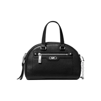 MICHAEL KORS Cow Leather Bowling Bag, Handbag, Shoulder Bag, Crossbody Bag Extra Small Women's Black