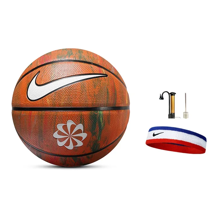 Nike Rubber Basketball Brown Graffiti Size 7 Training Unisex-6