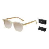 Light Green Frame with Brown Legs and Gradient Tea Brown Lens