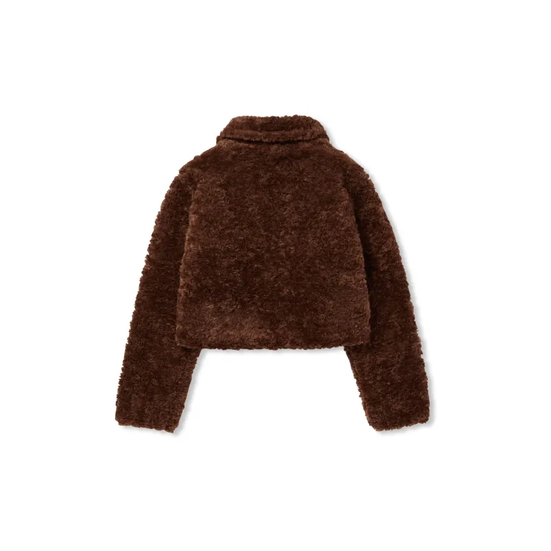 Nerdy Velvet Jackets Women's Brown-1