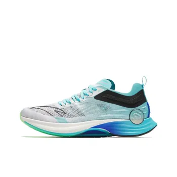 Anta Mach Pro Cushioning Wear Resistant Low Top Running Shoes Men's Blue