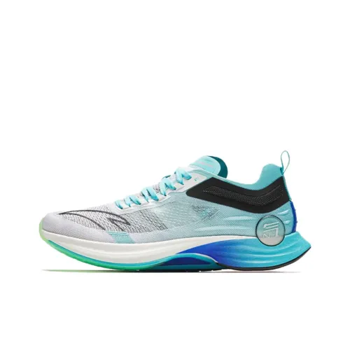 Anta Mach Pro Cushioning Wear Resistant Low Top Running Shoes Men's Blue