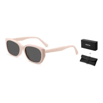 BERTHA Plate Frame Oval Sunglasses Unisex