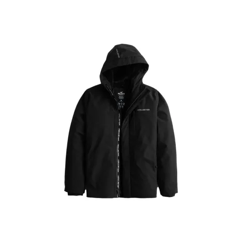 Hollister Jackets Men Black