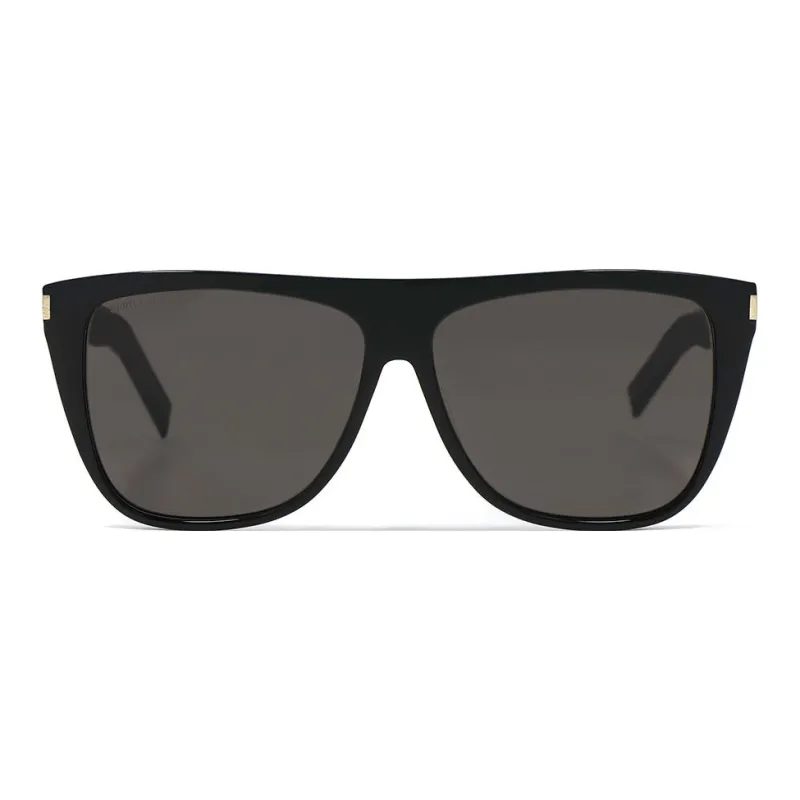 SAINT LAURENT Logo engraved Square frame Sunglasses-0