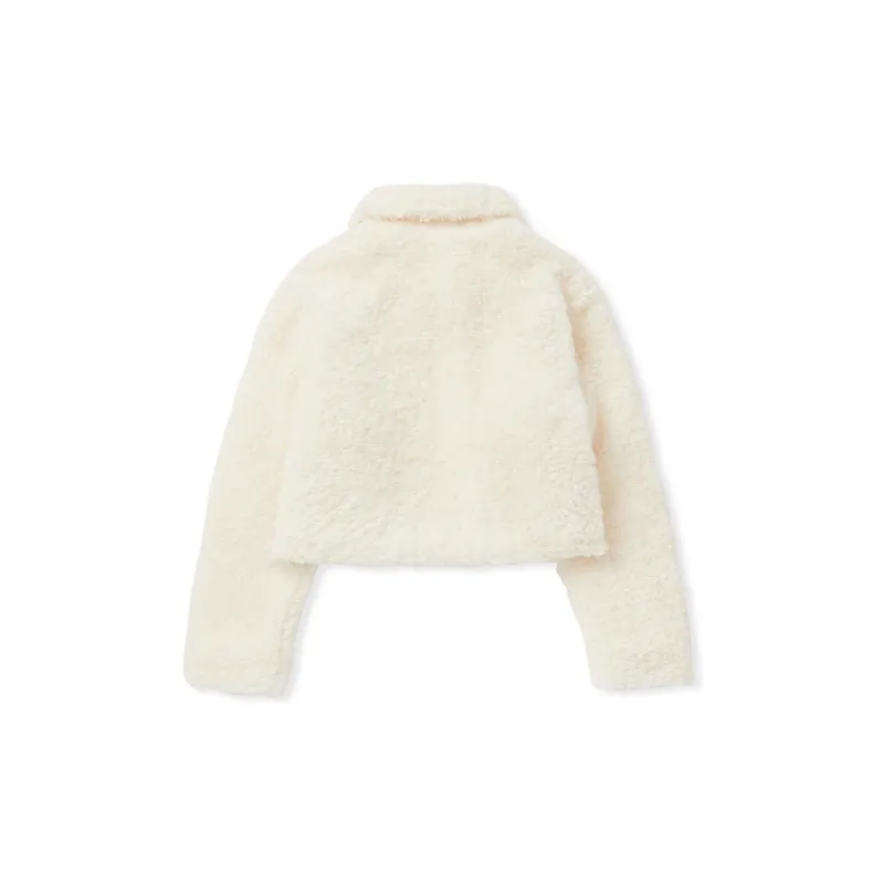 Nerdy Velvet Jackets Women's Light Yellow-1