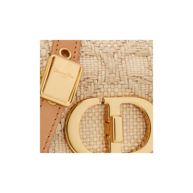 DIOR Caro Leather Crossbody Bag Extra Mini Women's Gold-5