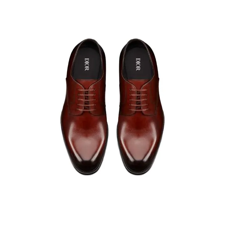 DIOR Dior Timeless Dress Shoes Men's Dark Brown-4