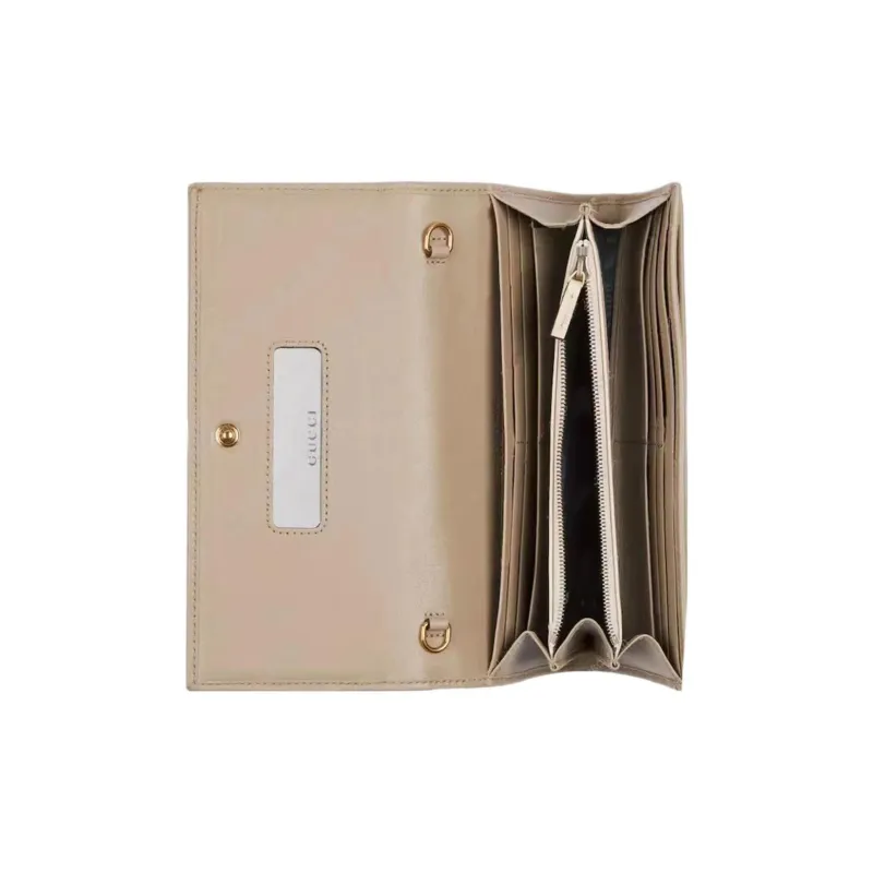 GUCCI WocDiana Bamboo Leather Shoulder Bag Crossbody Bag Wallet Mini Women's Elephant Gray-2
