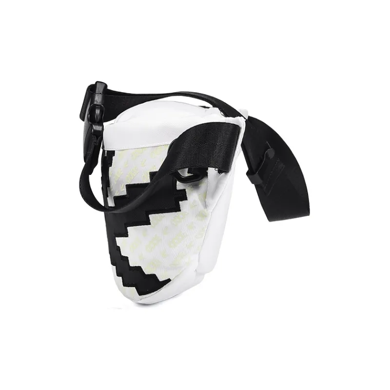 COEXISTENCE Polyester Sling Bag, Crossbody Bag, Fanny Pack Regular Unisex White-5