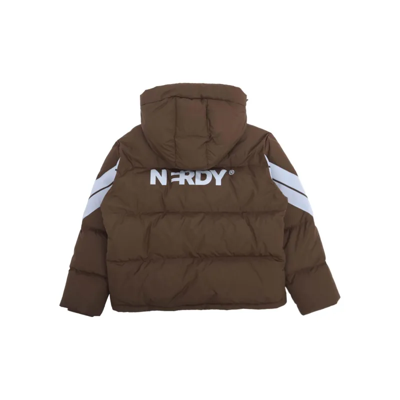 Nerdy Down Jackets Unisex Brown-1