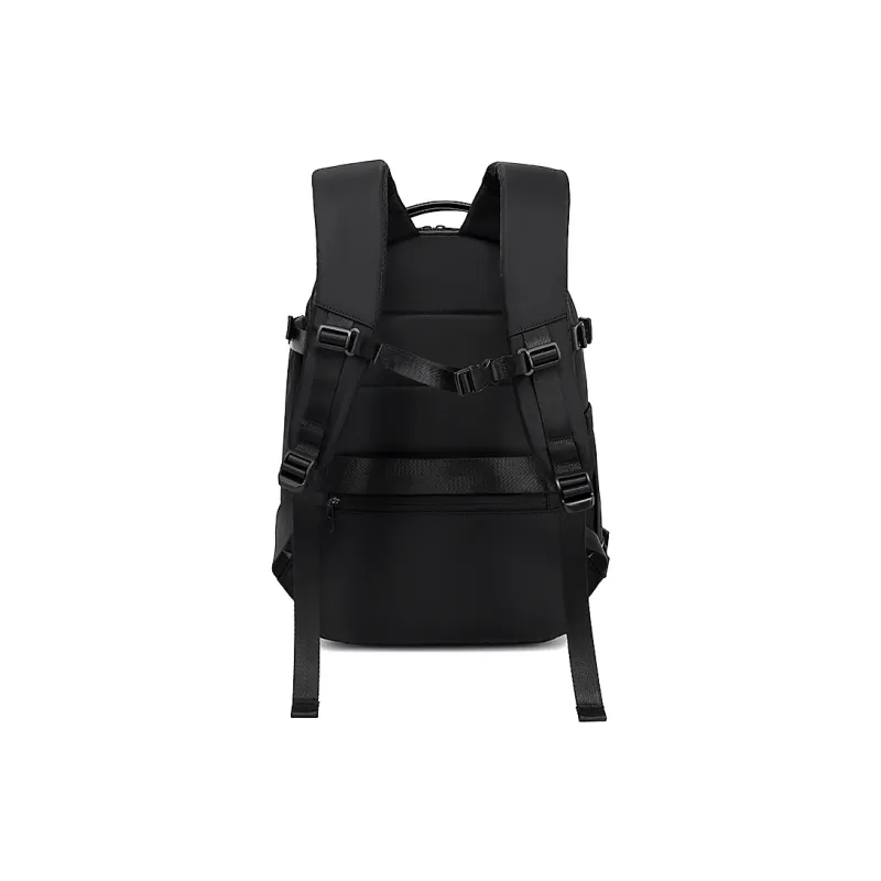 Lee Polyester With Oxford Backpack And Laptop Bag Unisex Black/Khaki-2