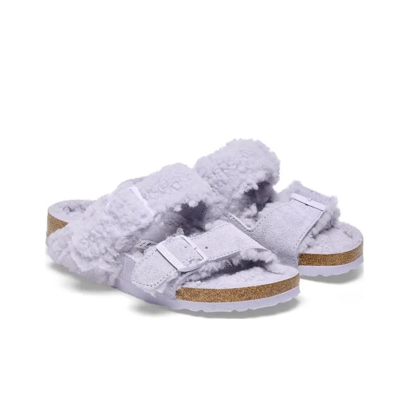 Birkenstock Teddy Split Buckled Slides-2