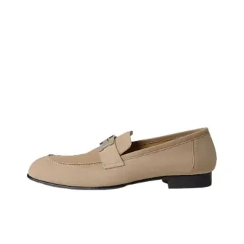 HERMES Paris Loafers Men's Beige