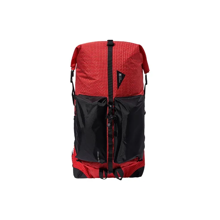 MOBI GARDEN Nylon Backpack Regular Unisex Night Black/Rising Sun Red/Azure Pine Green-2
